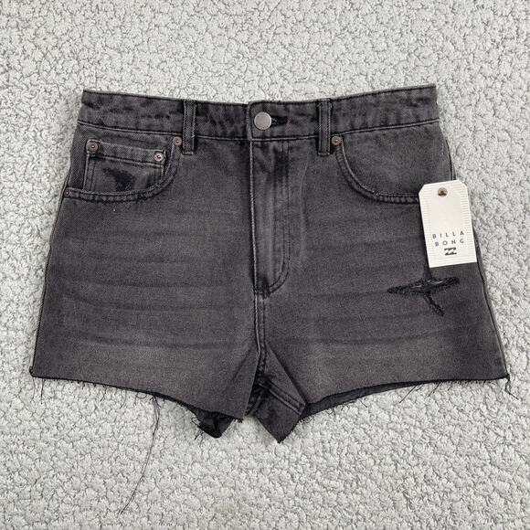 Billabong High Tides High Rise Distressed Shorts Women’s Size 28 - Picture 1 of 10